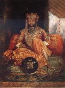 George Landseer His Highness Maharaja Tukoji II of Indore France oil painting artist